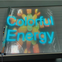 Film écran led transparent P4 P6 P8 P10 écrans transparents souples pour centres commerciaux et vitrines