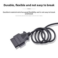 Cable Conector DB9 a OBD Macho con Gateway de Fibra Óptica, 6 Puertos Serie DB9 Hembra RS232, Herramienta de Diagnóstico Automotriz