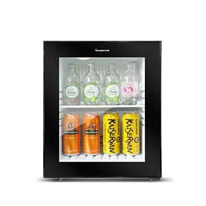 2024 neue luxuriöse 25L Green Mini-Kühlschrank mit Glastür für den Heimweinkühlschrank