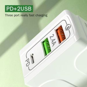 ที่ชาร์จโทรศัพท์อเนกประสงค์ซ็อกเก็ต us/eu QC3.0ชาร์จโทรศัพท์มือถืออย่างรวดเร็วอะแดปเตอร์ชาร์จไฟ Type C สำหรับ iPhone - Product Image 4