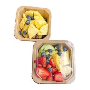 Recipientes Desechables de Papel Kraft Personalizables con Tapas, Aptos para Alimentos, para Ensaladas, Bocadillos, Pizzas, Panes, Comida para Llevar, Galletas y Otros - Product Image 6