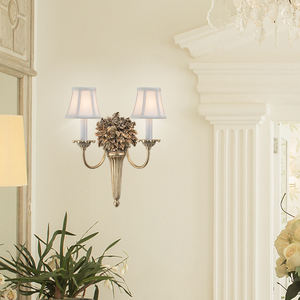 תעשייתי רטרו לופט פליז רוז פרח סלון מנורת קיר מקורה - Product Image 3