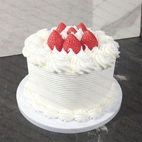 Décoration d'événements festifs : Gâteau d'anniversaire artificiel, Gâteau de mariage, Faux gâteau aux fruits, Gâteau à la crème aux fraises pour vitrines de boulangeries et présentoirs