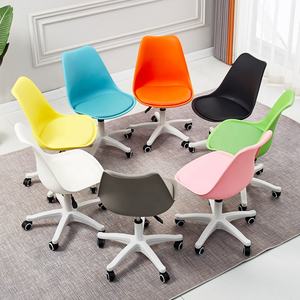 Venta al por mayor Chaise Bureau Sillas De Oficina Silla De Juego Giratorio Ajustable Blanco Silla De Oficina Sin Brazos Sillas De Estudio Silla De Juego - Product Image 5