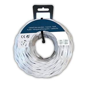 Cable textil trenzado, H07V-K, 2 x 2,50 mm, 5 m, para conexiones eléctricas y aplicaciones industriales. - Product Image 1