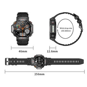 Reloj inteligente KC91 para exteriores, pantalla HD de 1,39 pulgadas, 3ATM, resistente al agua, estilo deportivo, linterna LED fuerte, reloj inteligente para mujeres y hombres, 2025 nuevo - Product Image 6