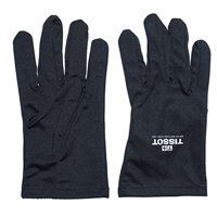Gants en microfibre pour l'évaluation de l'étiquette haut de gamme, en polyéthylène RL, à revers droit