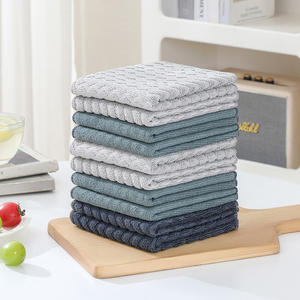 Microfiber Woven 300gsm Square Dish Cloths-Quick-Dry Soft Absorbent Lint-Free Edgeless Machine Washable for <b>Kitchen</b> <b>Bathroom</b> - Product Image 1