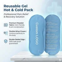Packs de gel réutilisables pour soins de santé, refroidissement, logo personnalisé pour soulager la douleur et le stress, pack de glace en gel
