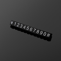 Support de numéro de dollar réglable 9x6mm pour montres bijoux Cube étiquettes de prix cadre d'affichage de prix POP acrylique et plastique