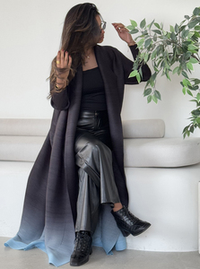 High Quality Islamic Muslim Pleated <strong>Abaya</strong> Modest Dubai Ombre Print <strong>Abaya</strong> for Women - Product Image 2