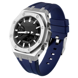 Boîtier de montre personnalisé en alliage de zinc pour <span class=keywords><strong>Casio</strong></span> 2100, accessoires de remplacement, bracelet en silicone, lunette pour kit de modification <span class=keywords><strong>Casio</strong></span> G A2100 - Product Image 3