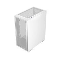 Boîtier PC Gamer JNP ARGB LED, Nouveau Design, USB 3.0, Tour de Système de Bureau, Panneau en Maille, Format ATX Mid-Tower