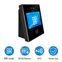 Sistema de Control DE ACCESO WiFi, máquina de asistencia, 4 pantallas táctiles, Software SDK gratuito, QR escáner de código, lector de tarjetas RFID NFC, huella dactilar