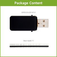 Aismartlink ESP32-S3 Papan Pengembangan AMOLED Layar Sentuh Kapasitif 1,47 inci Dual-core 240MHz 172x320 Tampilan Warna 262K LED RGB