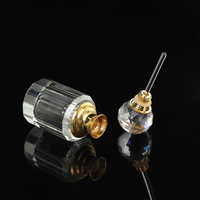 Mini bouteille en cristal simple K9 5ml bouteille d'huile arabe avec boîte-cadeau de thème de fée artisanale de pulvérisation