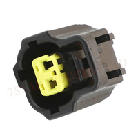Connecteur de câble de capteur de température d'eau automobile noir à 2 broches avec fils, contact en laiton, boîtier en nylon
