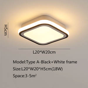 패션 스퀘어 LED 천장 조명 거실 침실 주방 실내 조명 천장 램프 - Product Image 2