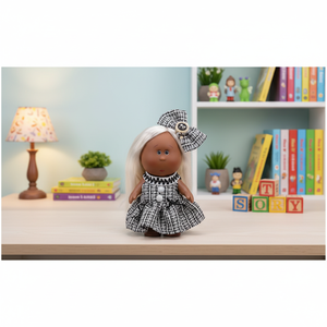 Poupées de mode pour filles |   Jouets en peluche interchangeables multicolores avec coiffures et tenues tendance, ornements de collection, marque DEFA - Product Image 2