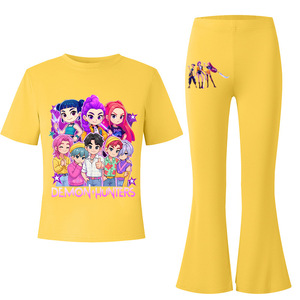 Nueva camiseta Demon Hunters para niña y niño, conjunto informal de moda, estampado, para hombres, mujeres y niños, colorido, de manga corta, regalos de Navidad - Product Image 6