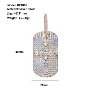 Simple estética chapado en oro circón <span class=keywords><strong>diamante</strong></span> nuevo diseño <span class=keywords><strong>de</strong></span> gran tamaño <span class=keywords><strong>Jerusalén</strong></span> latón Cruz religiosa colgante moda colgantes encantos - Product Image 4