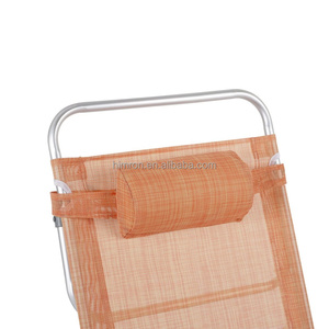 เก้าอี้พักผ่อนแบบพกพาสำหรับตั้งแคมป์กลางแจ้ง คุณภาพสูง ระบายอากาศได้ดี พับได้ สำหรับผู้ใหญ่ พร้อมพนักพิงศีรษะ - Product Image 6