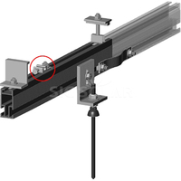 Système de fixation de panneaux solaires photovoltaïques de haute qualité avec pinces de mise à la terre
