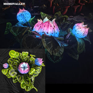 Momovalley vente en gros extérieur <span class=keywords><strong>géant</strong></span> romantique couleurs fleurs noël lumière LED <span class=keywords><strong>jardin</strong></span> paysage motif ornements - Product Image 2
