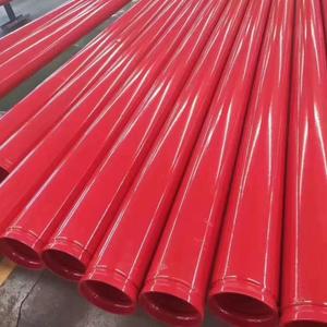Tubería de Acero Redonda de 6'' SCH40 Recubierta de Plástico Rojo ASTM A53/A106 Gr B, Laminada en Caliente, Sin Aceite, para Fluidos, Venta al Por Mayor de Fábrica - Product Image 2