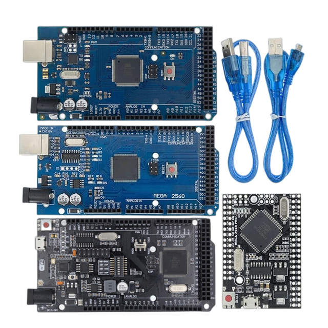 MEGA2560 MEGA 2560 R3 (ATmega2560-16AU CH340G) Pro mini MEGA2560 AVR USB board Development board MEGA2560 with Cable for arduino