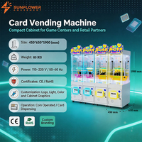 Distributeur de cartes commerciales, machine à monnayeur, machine à prix à clipser, machine à cadeaux pour jeux d'arcade, armoire compacte avec éclairage LED pour centre de jeux