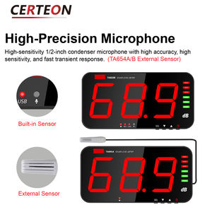 Настенный светодиодный шумомер с сигналом для дома бара класса Цифровой измеритель шума - Product Image 3