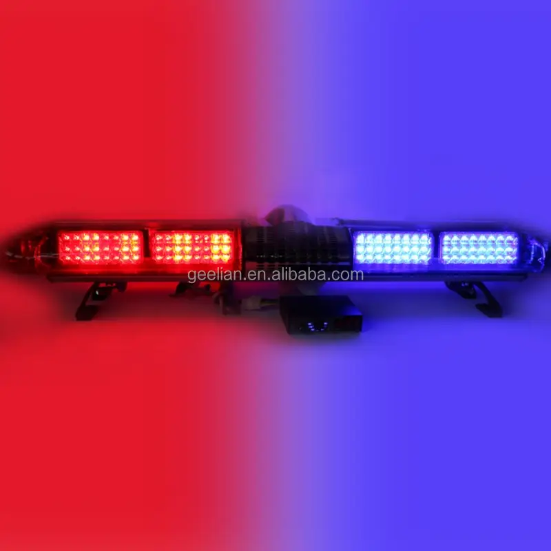 120 ซม.ตำรวจฉุกเฉินรถพยาบาลสีน้ำเงิน + ไฟ led สีแดงบาร์ไฟไซเรนลำโพงไซเรน 108W dc12V