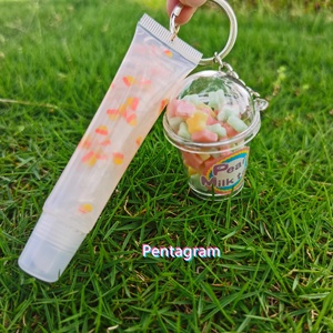 <strong>Vegan</strong> Clear Kids Keychain Your Logo Containers Ready Made Glossy Vendor Tropical <strong>Bulk</strong> Strater Kit Sweet Candy Lip Gloss - Product Image 6