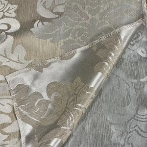 Tissu de rideau Jacquard Queen 100% polyester Fil teint Motif floral Couleurs personnalisées Luxe Poids moyen pour salon - Product Image 5