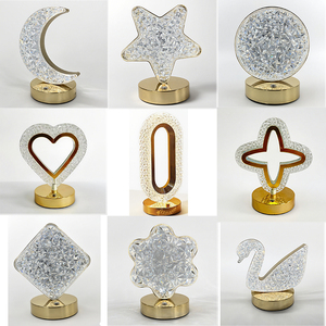 Led ánh sáng ban đêm pha lê Đèn bàn có thể sạc lại trang trí nội thất bầu không khí Led điều khiển cảm ứng <span class=keywords><strong>Acrylic</strong></span> Đèn bàn - Product Image 1