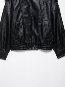 KAR & OT ZA 2025 autunno e inverno nuova moda semplice giacca Casual a maniche lunghe con colletto rialzato e chiusura con cerniera 4391872 - Product Image 5