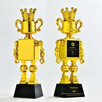 Logo personnalisé gratuit Nouveau trophée Robot Personnalisation Créatif Haut de gamme Compétition Entreprise Coupe Personnel exceptionnel