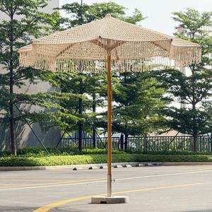 <span class=keywords><strong>Parasol</strong></span> en corde à pompons en coton fait main, vente chaude, moderne, personnalisé, pour patio, extérieur, <span class=keywords><strong>grand</strong></span>, résistant <span class=keywords><strong>au</strong></span> <span class=keywords><strong>vent</strong></span> fort - Product Image 1