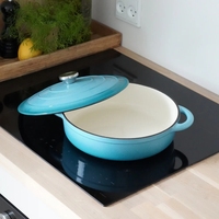 2025 NOUVELLE usine Personnaliser directement les grands ensembles d'ustensiles de cuisine en fonte émaillée de 6 pièces Casseroles et poêles de luxe Ustensiles de cuisine en gros