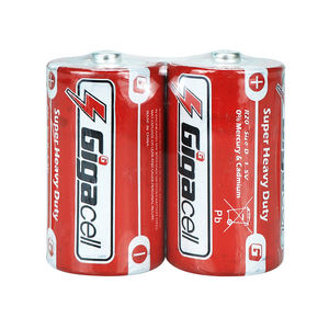 Seng karbon D baterai 2 pak 1.5 volt awet D sel baterai Super tugas berat sempurna untuk lentera berkemah - Product Image 1