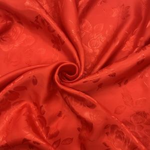 <span class=keywords><strong>Tissu</strong></span> satiné double face <span class=keywords><strong>en</strong></span> faux acétate à prix avantageux, 150 cm, 110 g/m², jacquard, motif rose, pour vêtements - Product Image 2