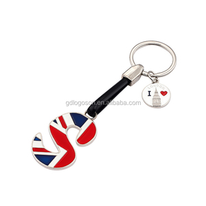 Thiết kế hộp điện thoại xe buýt lớn Ben London Keyring E bảng chữ cái chữ Union Jack - Product Image 5