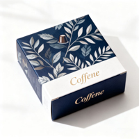 Boîte cadeau personnalisée pour café, emballage en papier pour dosettes compatibles Nespresso, matériau recyclable, personnalisation de la marque
