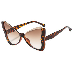Butterfly Half Rim <b>Sunglasses</b> Women <b>Gradient</b> Lenses UV400 Casual Fashion Adult - Product Image 4