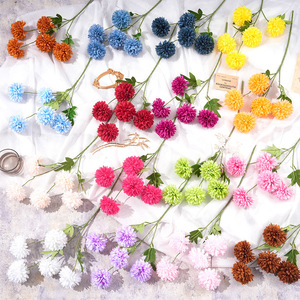 Ramos de Flores Artificiales de 5 Cabezas, Flores de Seda con Tacto Natural, Decoraciones para Bodas, Arreglos para Piso - Product Image 1