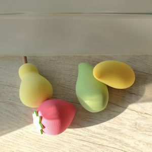 Спонжи для макияжа в форме фруктов, милые инструменты для макияжа, дизайнерский блендер для макияжа, ультрамягкий спонж для макияжа в форме манго - Product Image 2