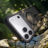 Étui de téléphone portable magnétique antichoc mat à motif spiralé pour iPhone 18 17 16 15 Pro Max