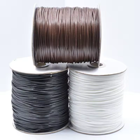 Fil ciré coréen de 2 mm, 80 m/rouleau, cordon ciré, corde, sangle, cordon pour collier, perles pour la fabrication de bijoux