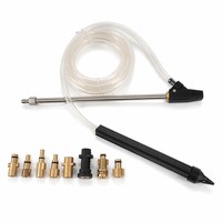 Kit de buses de sablage professionnel en acier inoxydable 275 bars avec tuyau de 3 m pour sablage humide, accessoire pour nettoyeur haute pression, nettoyage de voiture